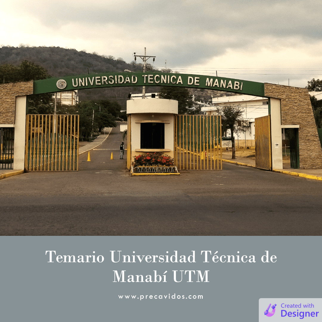 Temario de la Universidad Técnica de Manabí 2023