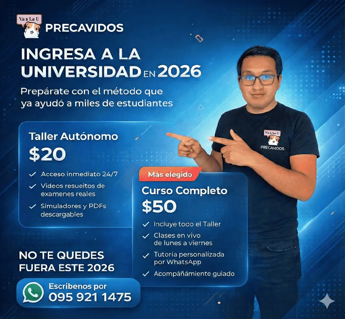 Curso Preuniversitario UNIVERSIDAD PÚBLICA DE SANTO DOMINGO DE LOS TSÁCHILAS