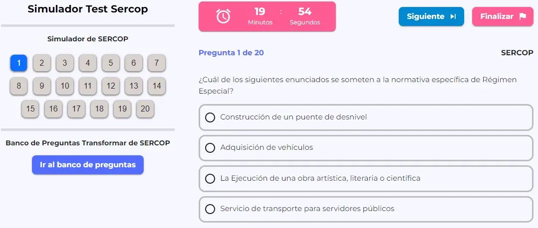 Precavidos -Examen certificación Sercop